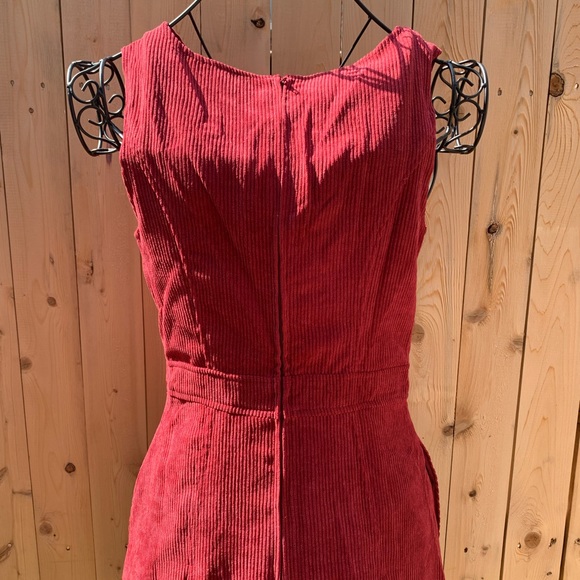 Modcloth Utmost Allure Corduroy A-Line Dress Size 2 - Picture 11 of 15